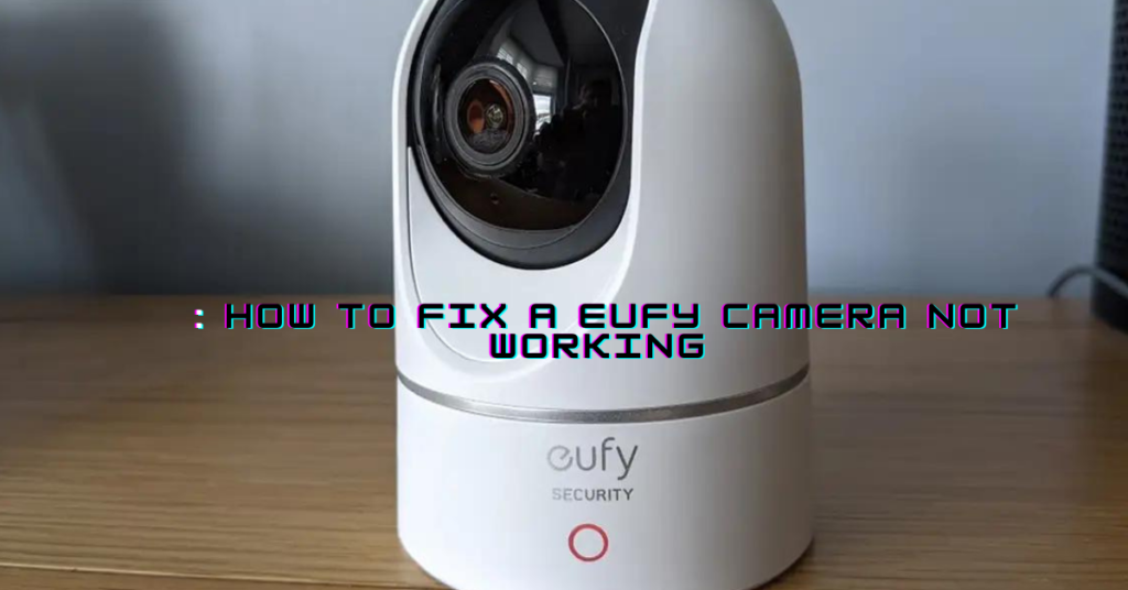 How to Fix a Eufy Camera Not Working (Fix Easy Ways 2024) Homesafezone